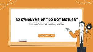 32 Synonyms Of Do Not Disturb