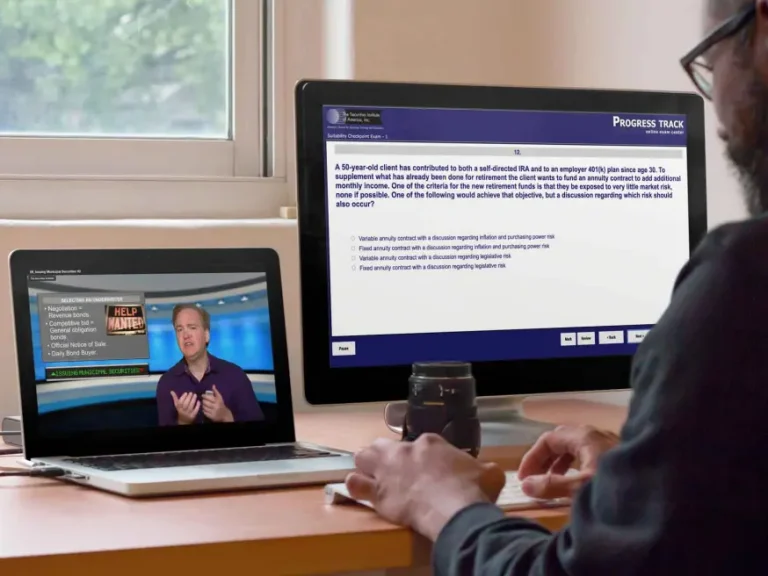 mockup of a designer using a macbook pro and an imac at work a3699 1 Top 10 Certification Sites to Help You Ace Your Exams