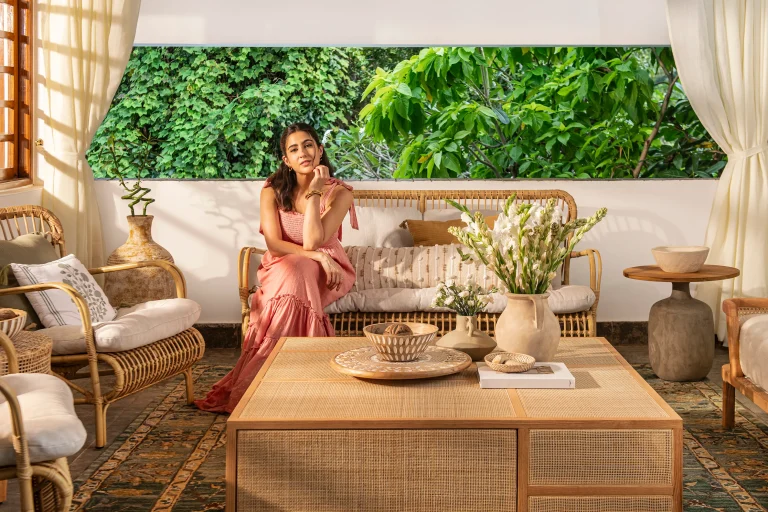 01 Wellness and Yoga Retreat with Sara Ali Khan Living Area Airbnb Credit Prabhat Shetty Experience Serenity at Relaxation-Focused Wellness Retreats