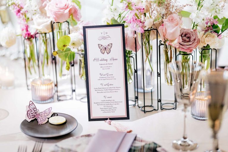 2021 07 19 22 Reception95 81c5e52dc703425db9e4e6bdbd7bb996 Vintage Vibes & Vino: Stylish Wedding Invites and Menus That Impress