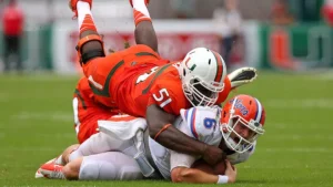 Miami Hurricanes Football vs Florida Gators Football Match Player Stats