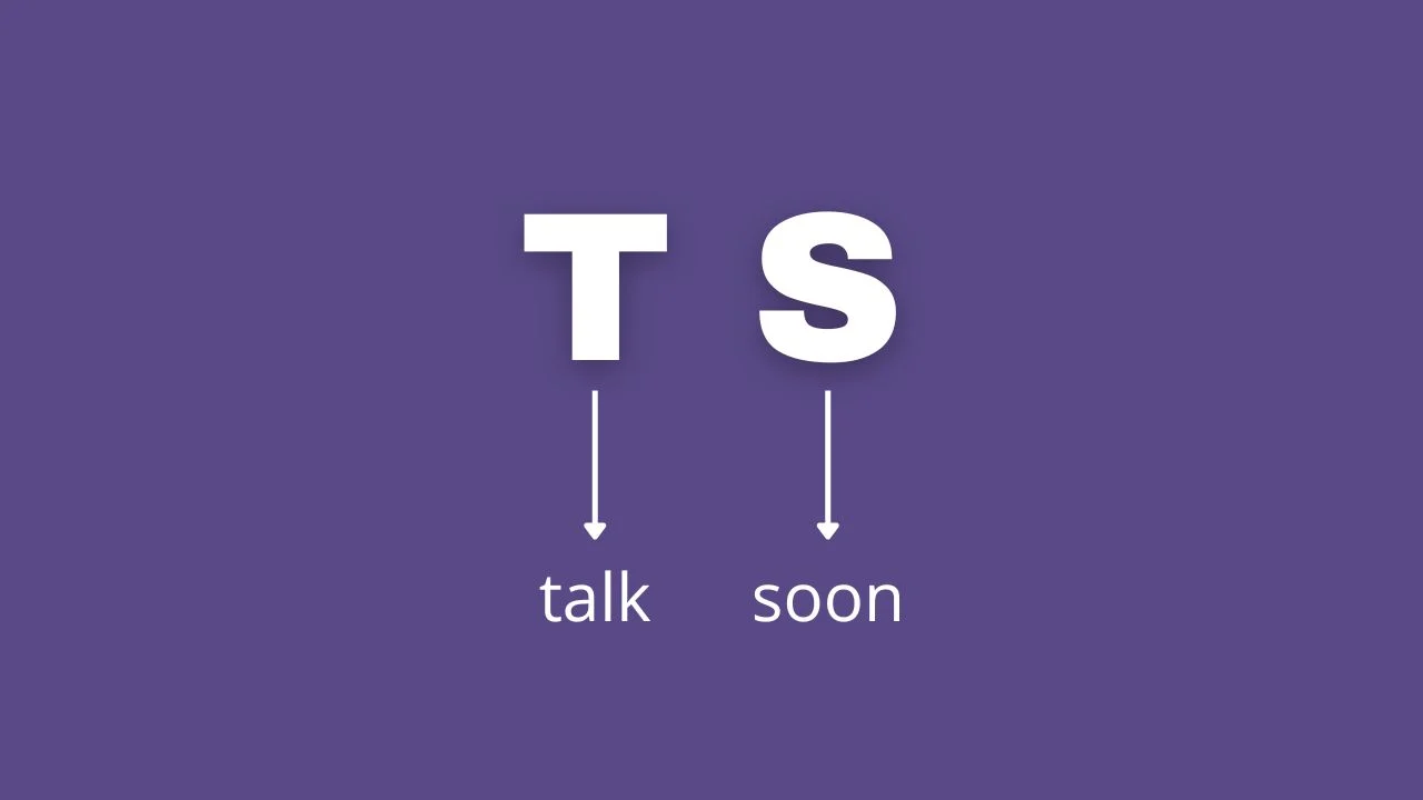 TS Meaning in Text
