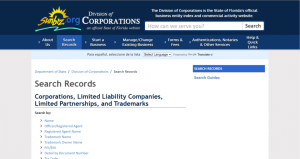 Florida Corporation Search