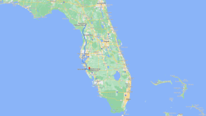 Map of Florida Gulf Coast