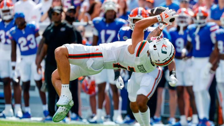 Miami Hurricanes Football vs Florida Gators Football Match Player Stats