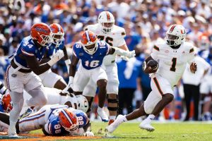 Miami Hurricanes Football vs Florida Gators Football Match Player Stats