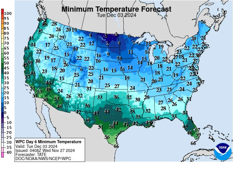 Florida Freeze Warning Polar Cold Front