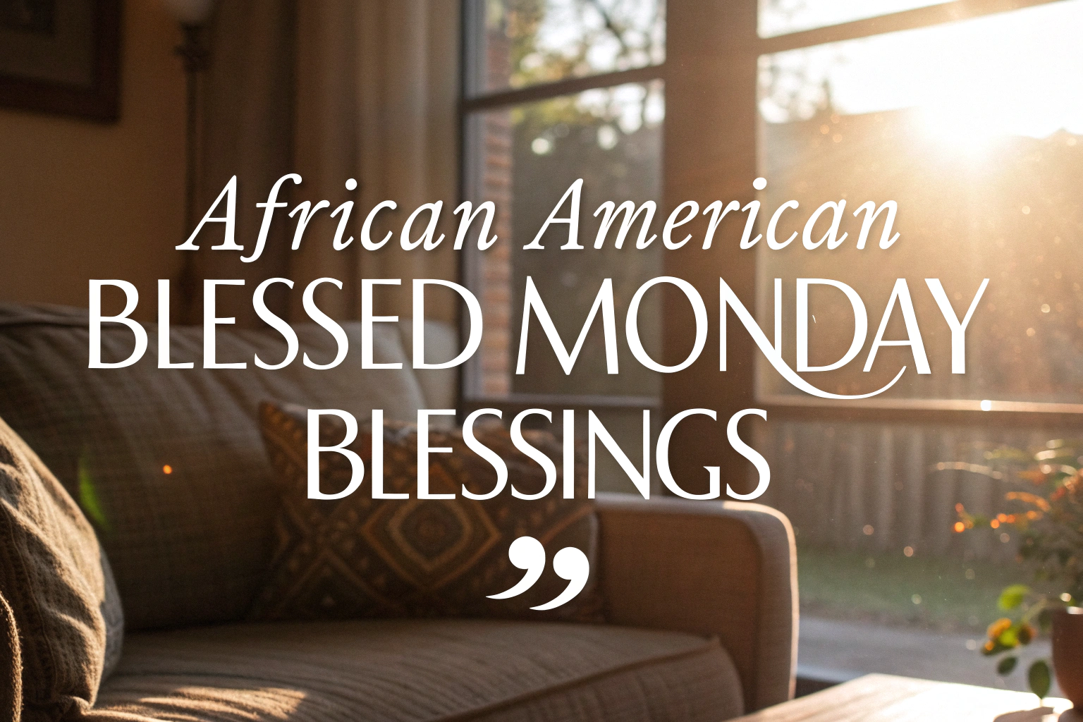 African American Blessed Monday Blessings
