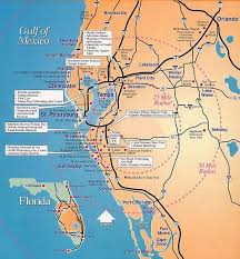 Map of Florida and Gulf