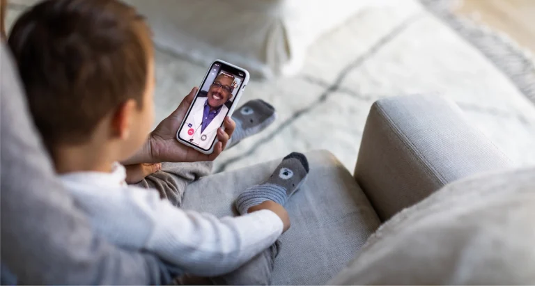 1600w x4000h q 100 c Mom with child talking to a doctor 1 Ready to Use Doctor on Demand? How Affordable 24/7 Care Works with Prime