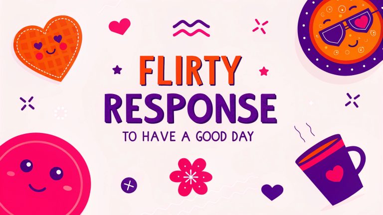 Flirty Response to Have a Good Day