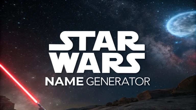 Star Wars Name Generator