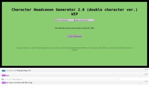 Character Headcanon Generator