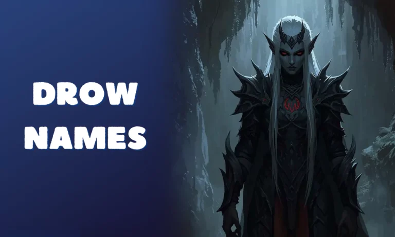 Drow Name Generator