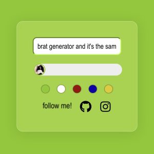 Brat Generator: Ultimate Tool to Create Viral Charli XCX-Inspired Text Art in 2025 5 Brat Generator