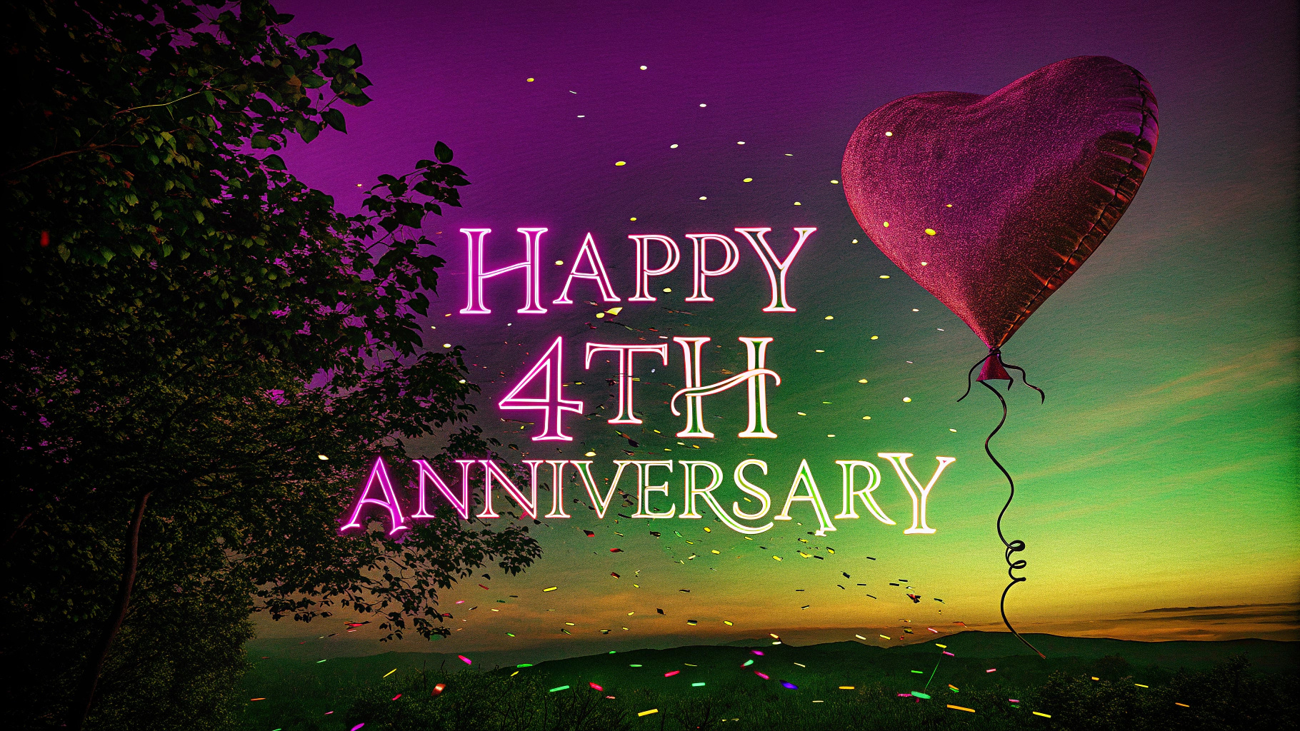 Happy 4th Anniversary: Heartfelt Wishes to Celebrate Four Years of Love 1 Happy 4th Anniversary