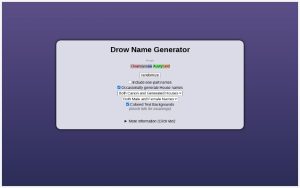 Drow Name Generator: Unleashing Epic Identities for Your D&D Adventures 4 Drow Name Generator