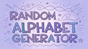 Random Alphabet Generator