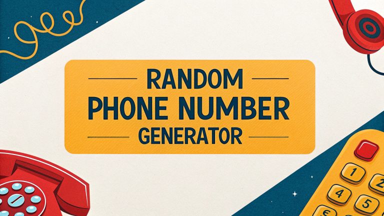 Random Phone Number Generator