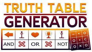 Truth Table Generator 2 Truth Table Generator: Revolutionizing Logical Reasoning with Effortless Precision