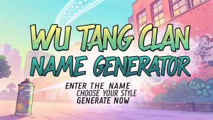 Wu Tang Clan Name Generator
