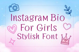 Instagram Bio for Girls Stylish Font