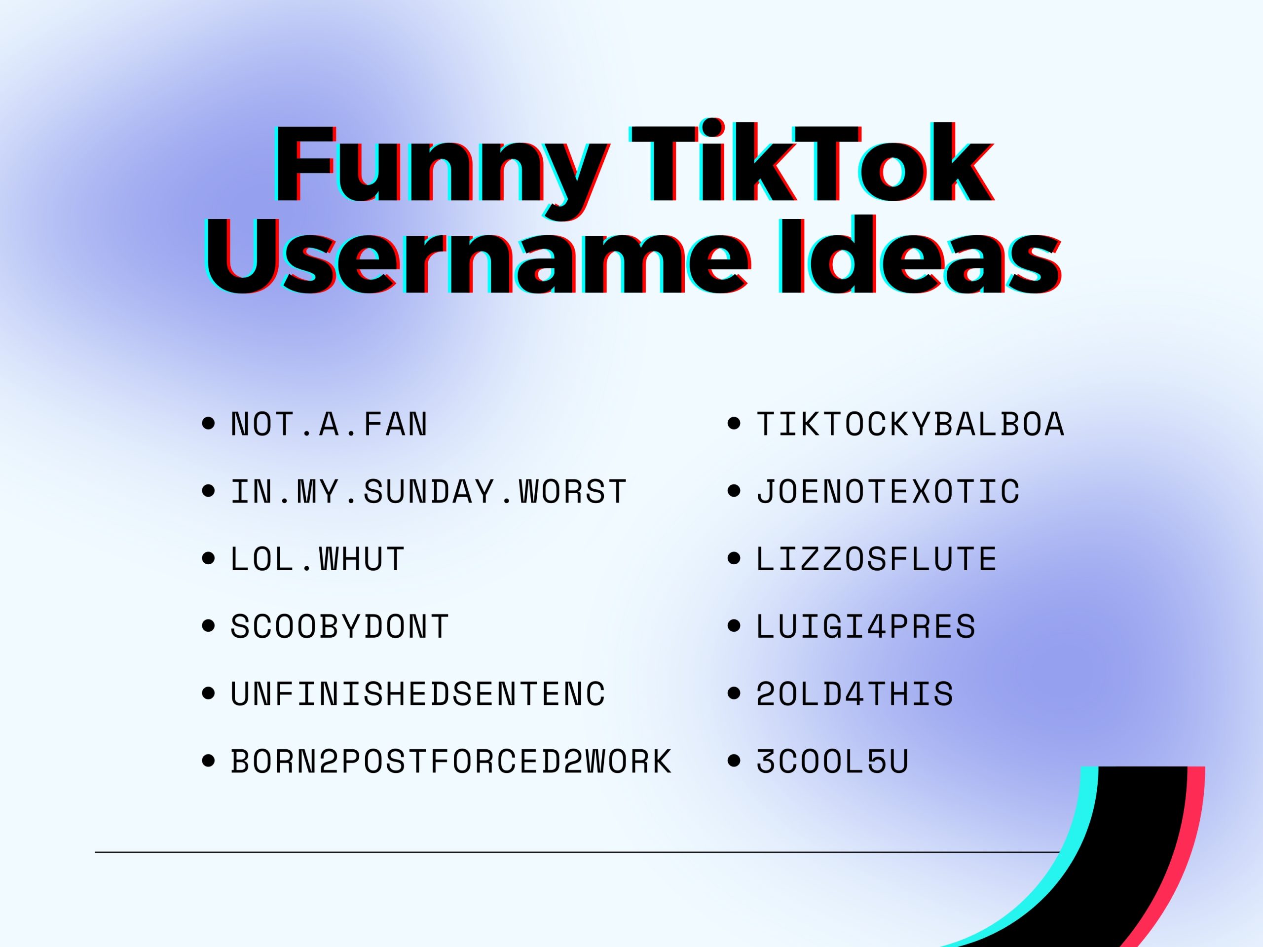 Names for TikTok Username: Ignite Viral Growth and Build an Unforgettable Brand Identity in 2025 1 Names for TikTok Username