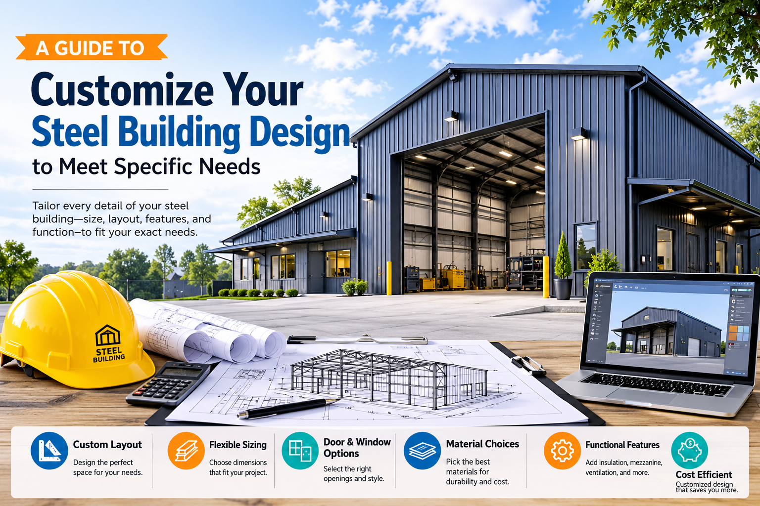 A Guide to Customize Your Steel Building Design to Meet Specific Needs 1 A Guide to Customize Your Steel Building Design to Meet Specific Needs A Guide to Customize Your Steel Building Design to Meet Specific Needs