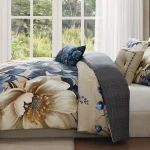 BebejanBloom5PieceComforterSet 1 Guest Bedroom Makeover on a Budget with Bebejan Reversible Sets