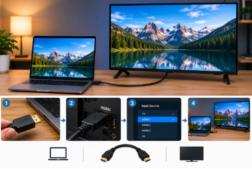 Connect Laptop to TV or Monitor via HDMI: Easy Step-by-Step Guide 8 Screenshot 4 Connect Laptop to TV or Monitor via HDMI: Easy Step-by-Step Guide