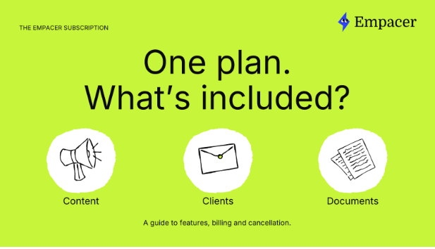 Screenshot 143 AI assistant pricing: what an Empacer subscription includes