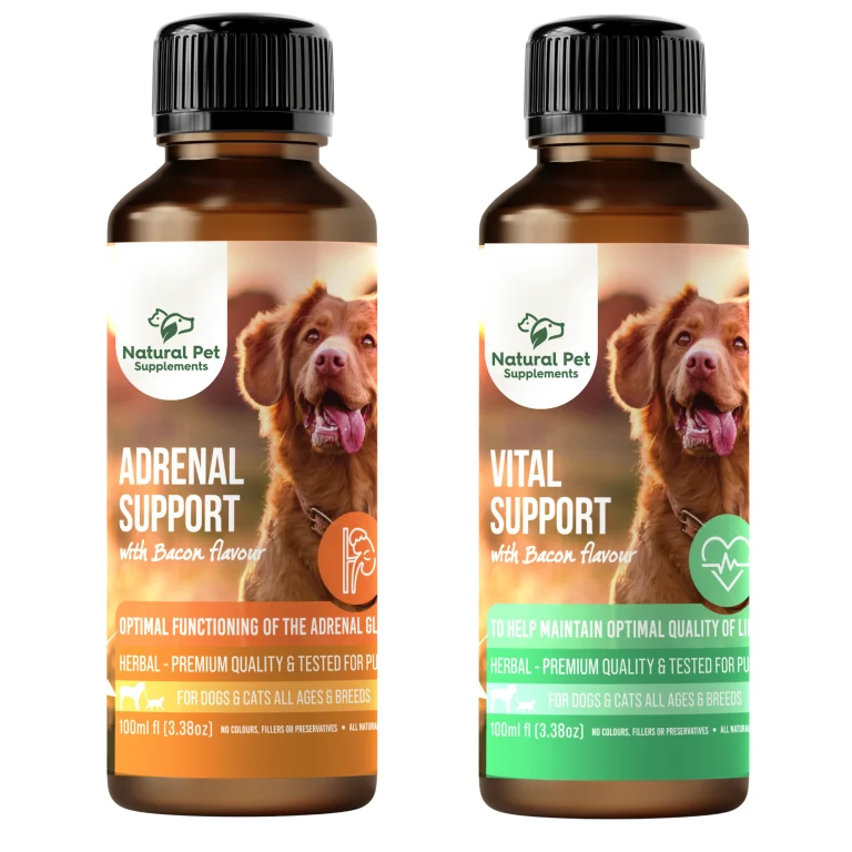 Top 8 Natural Supplements for Anxious Pets 1 cushings kit bottles new Top 8 Natural Supplements for Anxious Pets